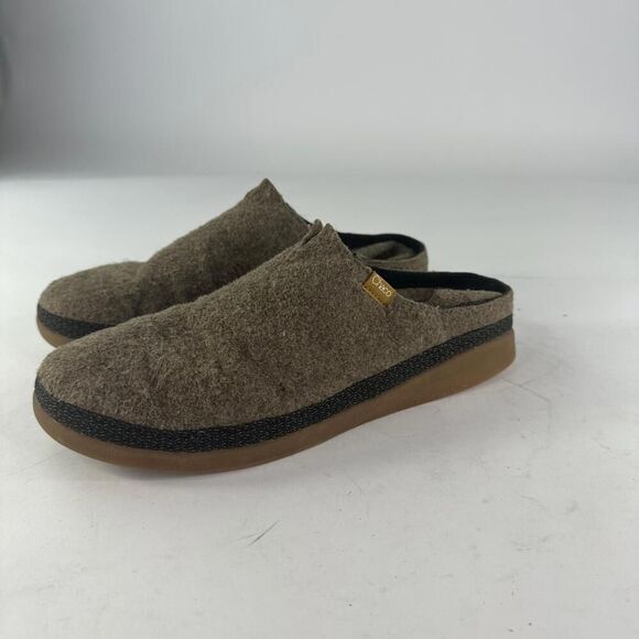 Chaco Revel Felt Slippers US 11 Women's Brown Slip-On Shoes - Picture 5 of 13